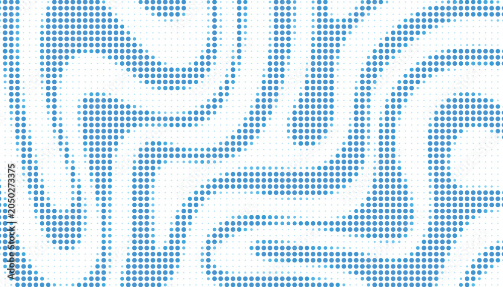 Fototapeta premium Purple dense coral maze intricate halftone background pattern texture vector bundle collection set modern graphic design template