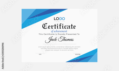 creative printable certificate, printable certificate, certificate vector