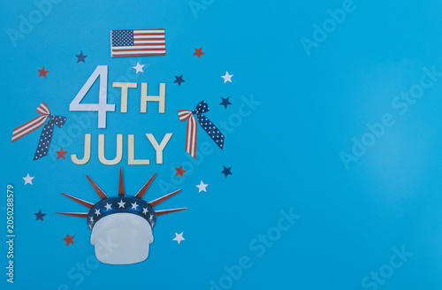 4th of july national holiday celebration layout