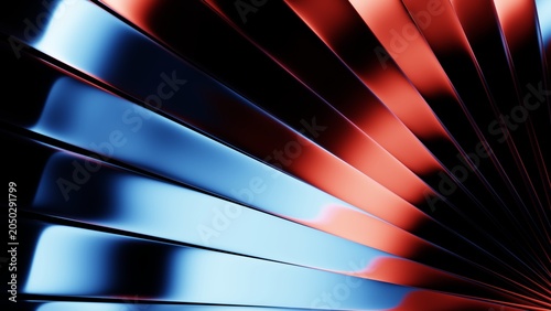 Dark ribbed glass background with gradient light streaks