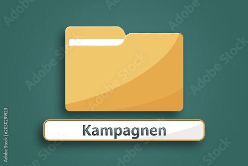 Billede på lærred Computer Folder - Kampagnen ( Campaigns )