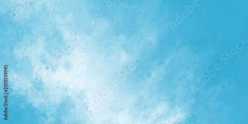 Εκτύπωση καμβά Sky blue watercolor clouds a soft atmospheric background with blended hues and t