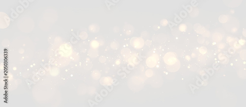 Schilderij op canvas Sparkling white bokeh dust PNG vector on transparent background, glowing particl