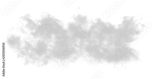 Foto Soft Broken Cloud Layer, Light Gray Cloud Overlay Isolated on Transparent Backgr