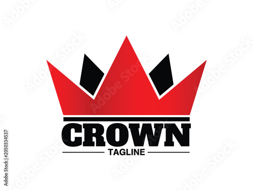 Illustration Vector Crown Logo Design Template