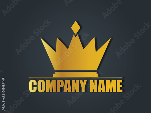 Illustration 3D Crown Logo Design
