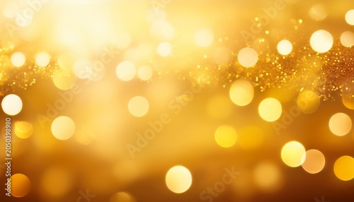 Soft Blurred Bokeh Yellow Background