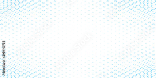 Obraz na plátne Minimal cyan and white pixel dust gradient with soft dotted transitions and refi