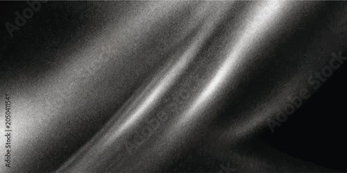 Canvas Print Abstract monochrome texture with soft layered fabric folds abstract gradient mon