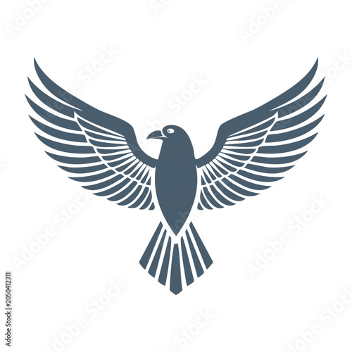 Stylized eagle icon with wings spread