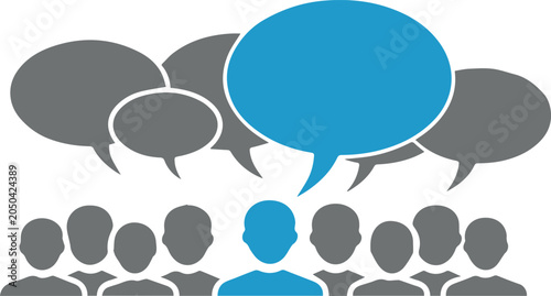 Εκτύπωση καμβά Panel discussion with lead communicator