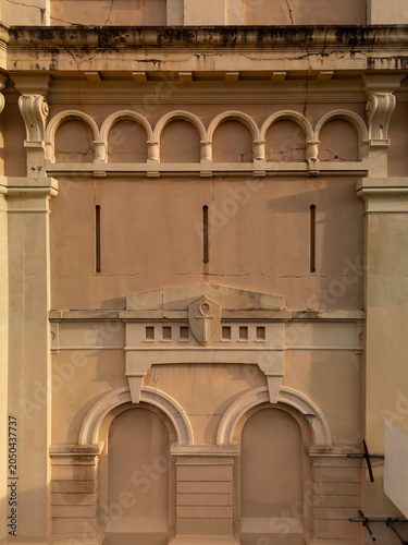Waverley Reservoir an ornate water tank built in the early twentieth century in Sydney, Australia. Vertical angle