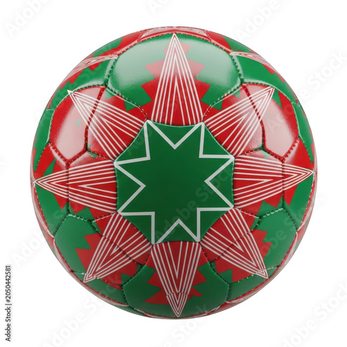 Holiday-themed geometric pattern christmas ornament