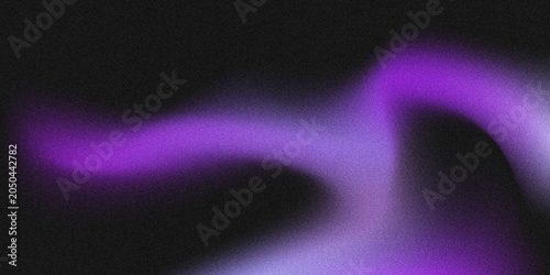 Grainy purple gradient abstract background with smooth curved light trails on a dark black backdrop, featuring a soft blurred texture and a moody, atmospheric aesthetic. 
