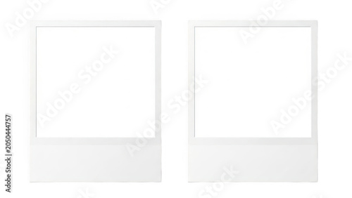 Two minimalist empty mobile app interface mockups on light background