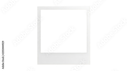 Minimalist white frame with empty space