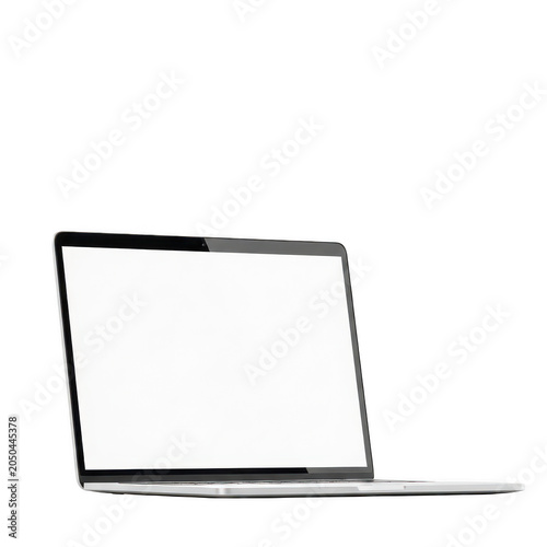 Minimalist silver laptop with sleek design and closed lid