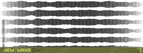 Foto Lattice gradation gradation for halftone stripe line and pattern gradient abstract