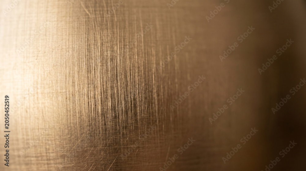 Fototapeta premium Brushed Champagne Metal Texture Macro Close Up