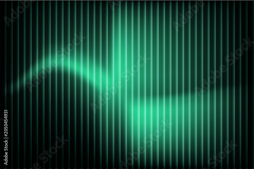 Cuadro en lienzo abstract dark green vertical lines glass blur sound wave effect backdrop backgro
