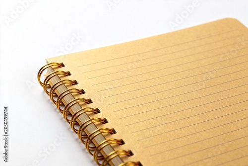 Close-up of a Spiral-Notebook with Lined Pages