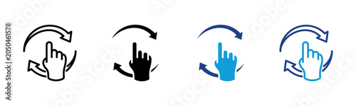 Bild auf Leinwand Renew Web icon with multiple style collection