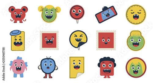 Foto Collection of Cute Cartoon Monsters and Characters.