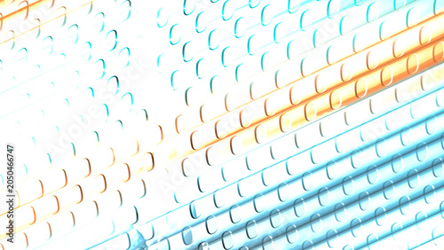 Fotografie Abstract surface featuring rows of curved indentations creates a dynamic play of light and shadow across the gradient texture