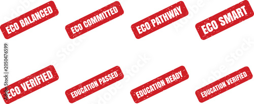 Foto Eco Balanced Eco Committed Eco Pathway Eco Smart Eco Verified Education Passed E