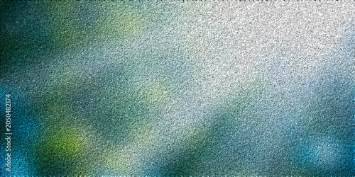 Φωτογραφία Textured abstract background with blue green and white oil paint splatters and light diffusion for artistic effect