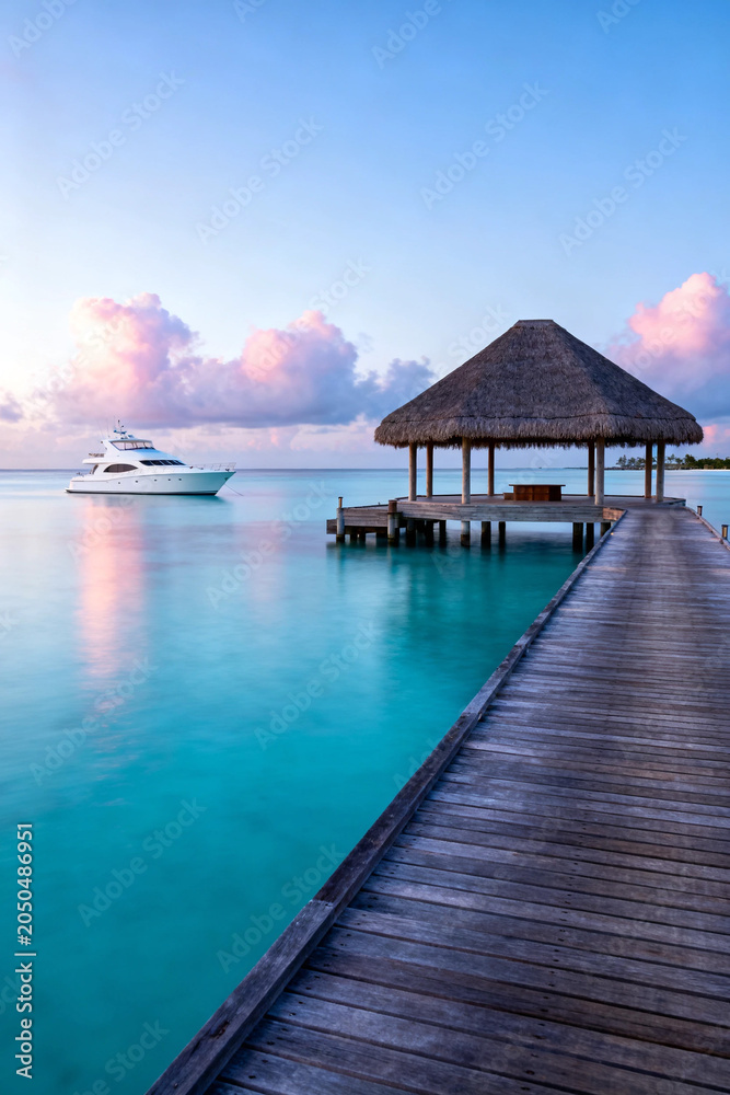 Fototapeta premium pier in the maldives