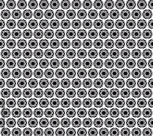 black hexagonal pattern