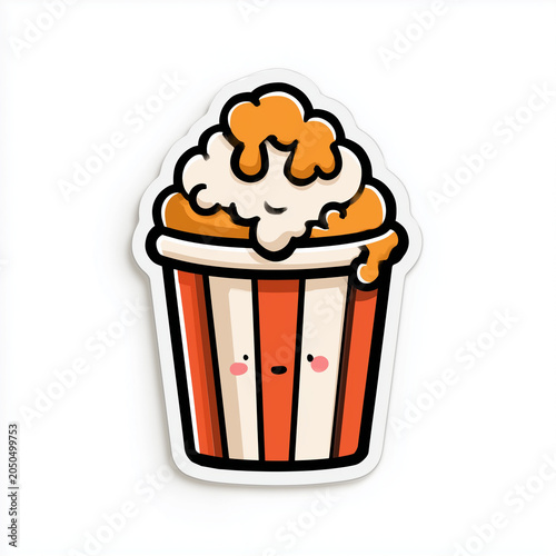 vector illustration of popcorn