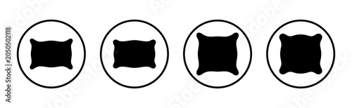 фотографія Pillow icon vector illustration