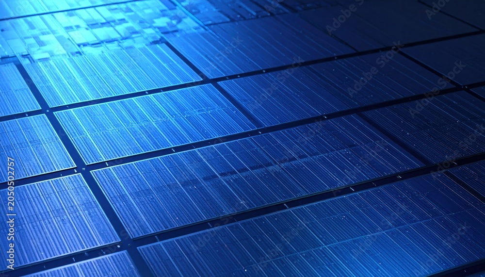 Obraz premium Silicon wafer, hardware data processing background. 3D rendering