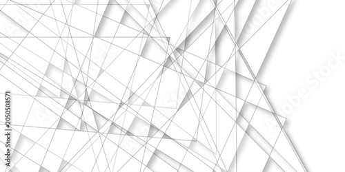 Foto Abstract background with white and gray and geometric style with simple line design