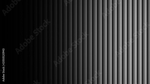 Gray Silver Vertical Lines Scrolling Right Seamless Loop Animation Black White Background