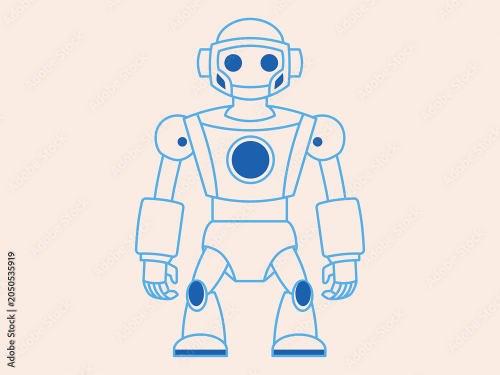 Obraz premium Robots icon. Flat vector icon concept.