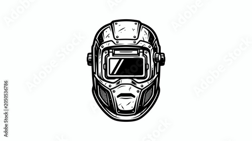 Obraz na plátne Welding safety protective gear helmet.