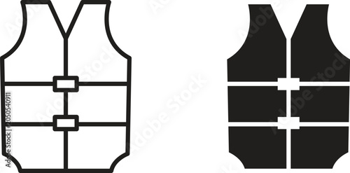 Cuadro en lienzo Lifejacket icon