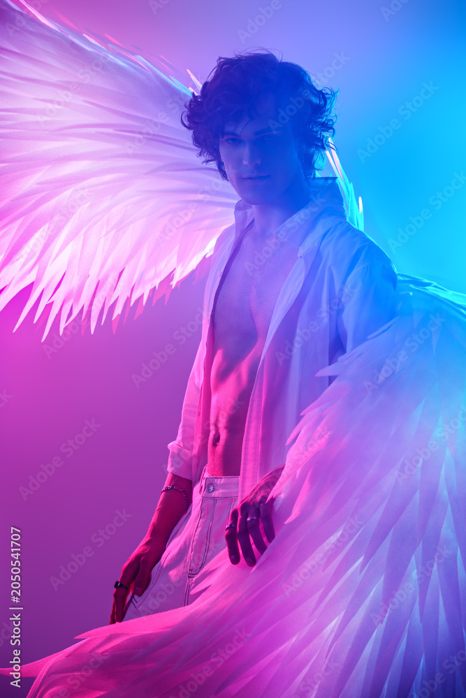 Obraz premium Neon Angel Vision