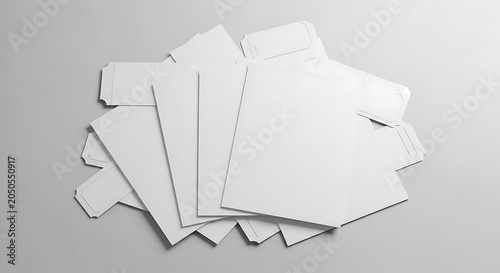 Blank White Cardboard Boxes - A Minimalist Mockup.
