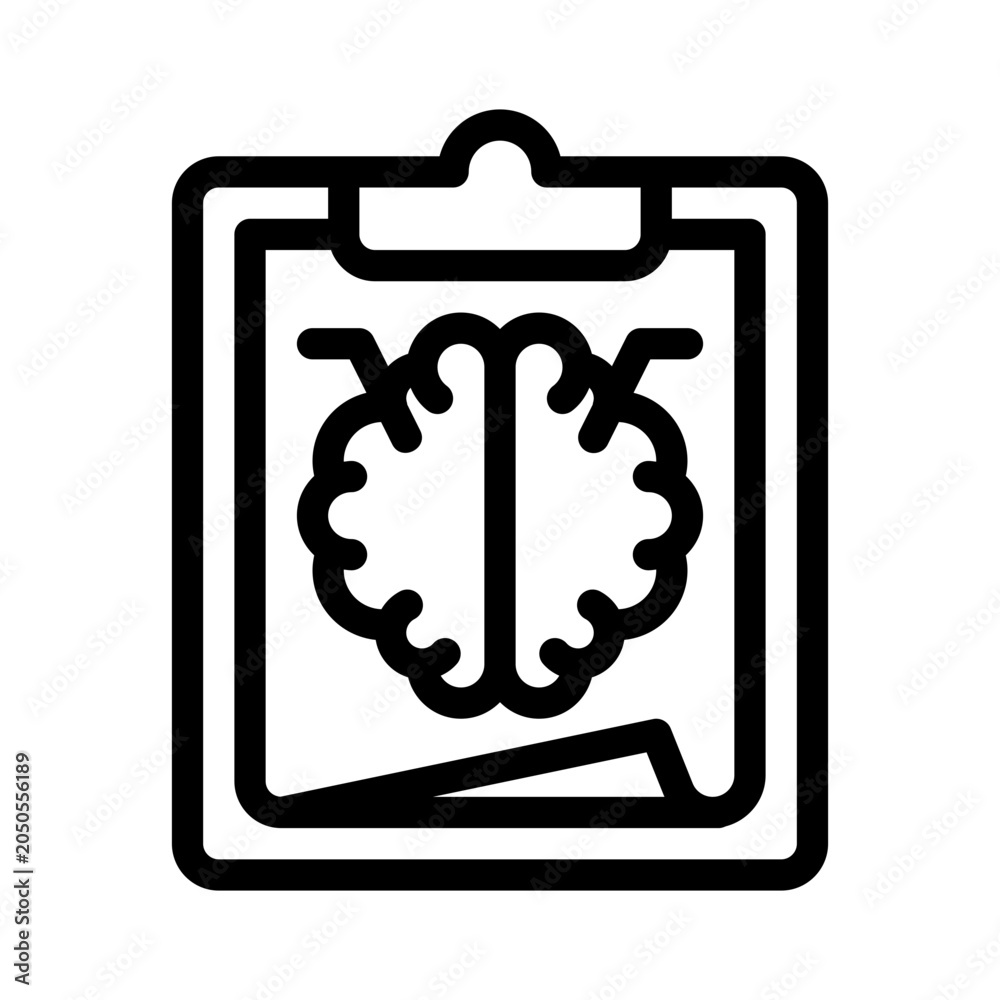 Fototapeta premium parkinson report line icon