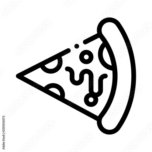 pizza line icon