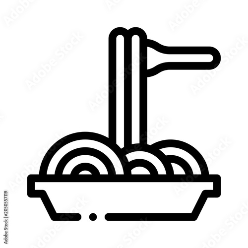 spaghetti line icon