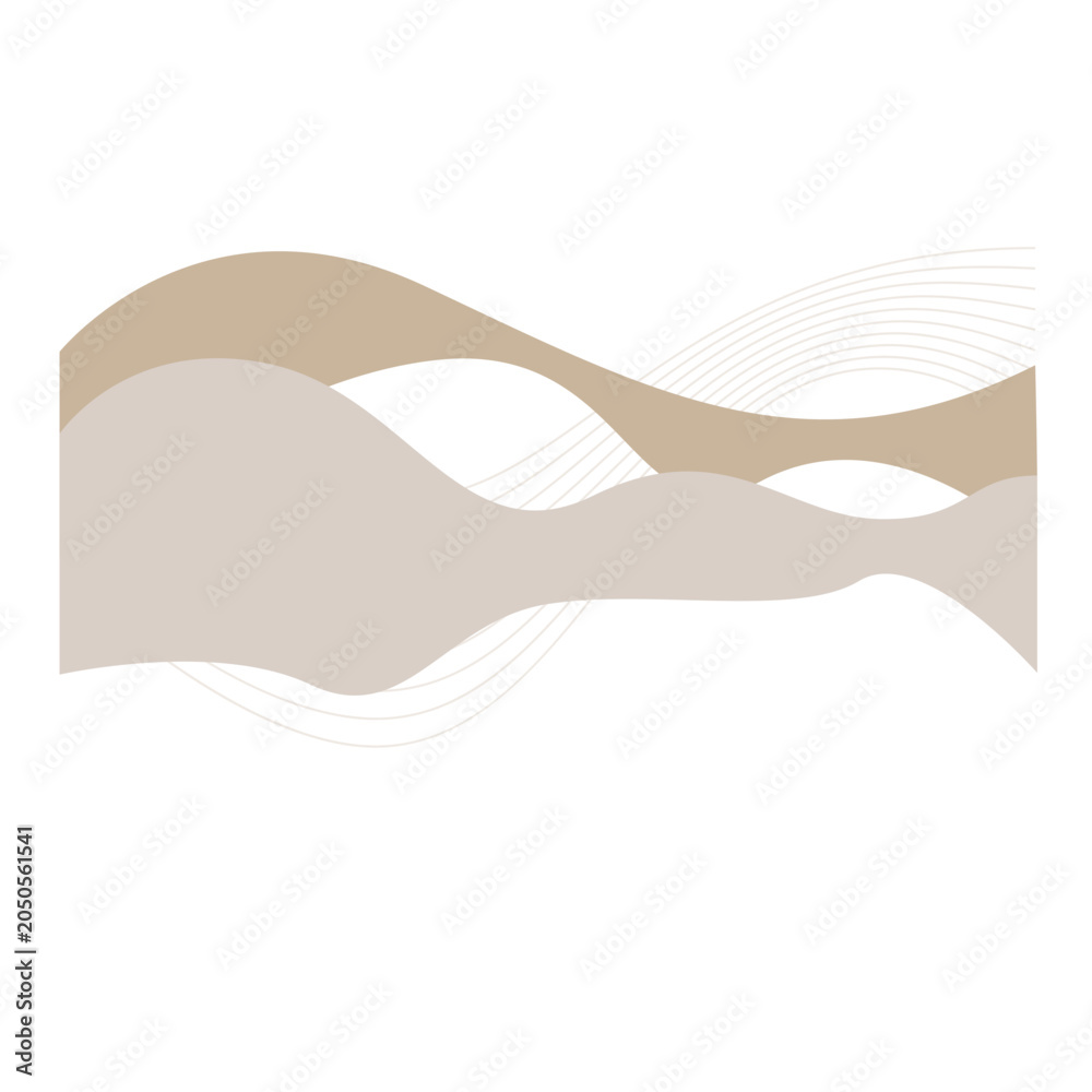Fototapeta premium Abstract Wave Line Collection Fluid Curved Ribbon Shape Background Design Set