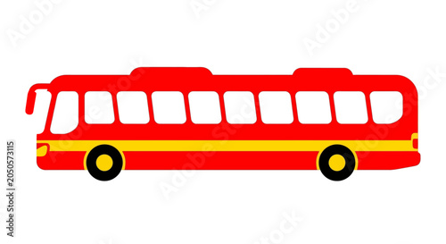 Foto Red Double Decker City Bus.