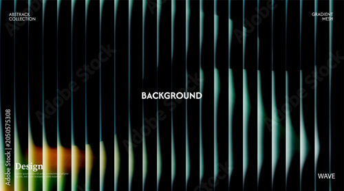 Bilde på lerret Abstract dark blue glossy background with striped effect