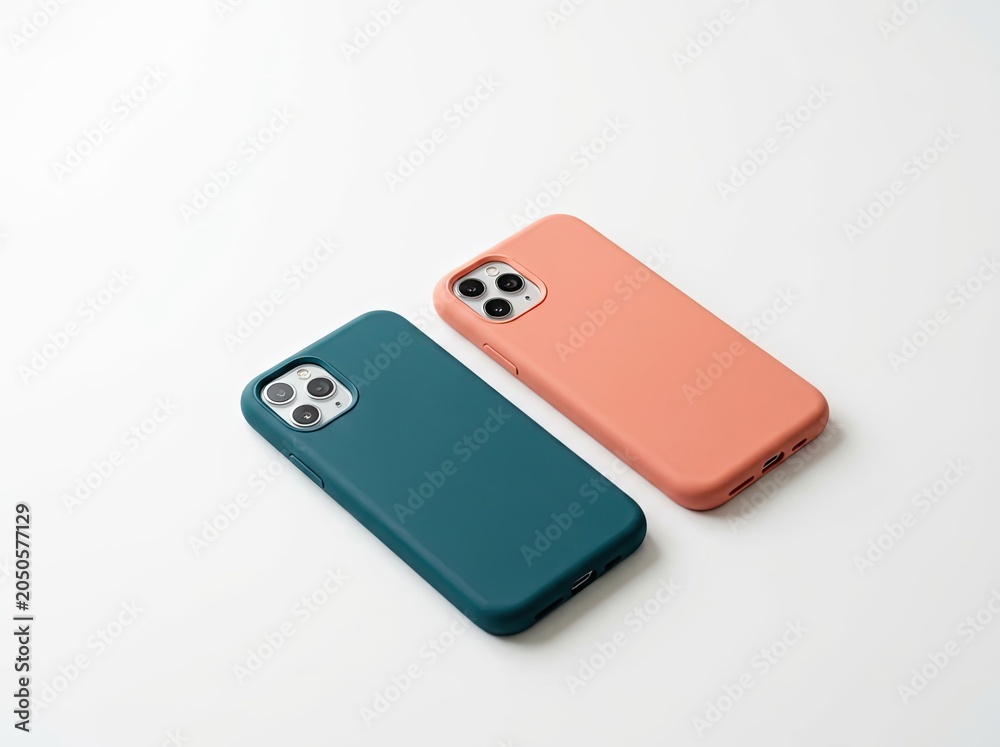 Fototapeta premium Smartphone Case Mockup, Clean Product Display with Copy Space, Accessories Branding Concept
