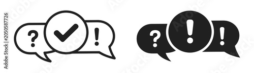 Canvastavla Quiz time game icon featuring question mark speech bubble, poll survey symbol, c
